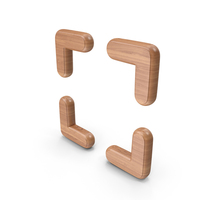 Full Screen Symbol Wood PNG & PSD Images