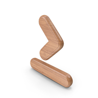 Greater Than Symbol Wood PNG & PSD Images