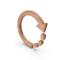 Repeat Circular Arrow Symbol Wood PNG & PSD Images
