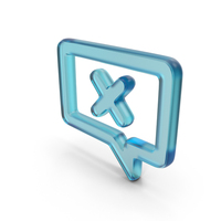 Glass Chat Error Symbol PNG & PSD Images