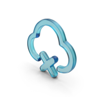 Cloud Offline Glass Symbol PNG & PSD Images
