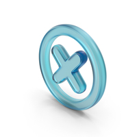 Glass Delete Symbol PNG & PSD Images