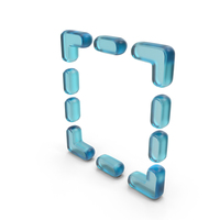 Glass Dotted Square Symbol PNG & PSD Images