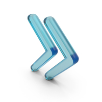 Double Chevron Right Glass Symbol PNG & PSD Images