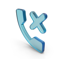 Missed Call Glass Symbol PNG & PSD Images