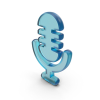 Glass Podcast Symbol PNG & PSD Images