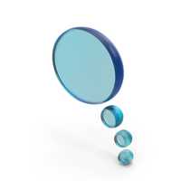 Thought Bubble Glass Symbol PNG & PSD Images