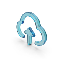 Glass Upload To Cloud Symbol PNG & PSD Images