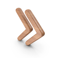 Wood Double Right Chevron Symbol PNG & PSD Images