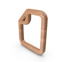 Empty Line Document Wood Symbol PNG & PSD Images