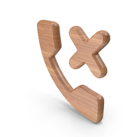 Wood Missed Call Symbol PNG & PSD Images