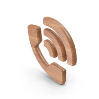 Phone Ringing Wood Symbol PNG & PSD Images