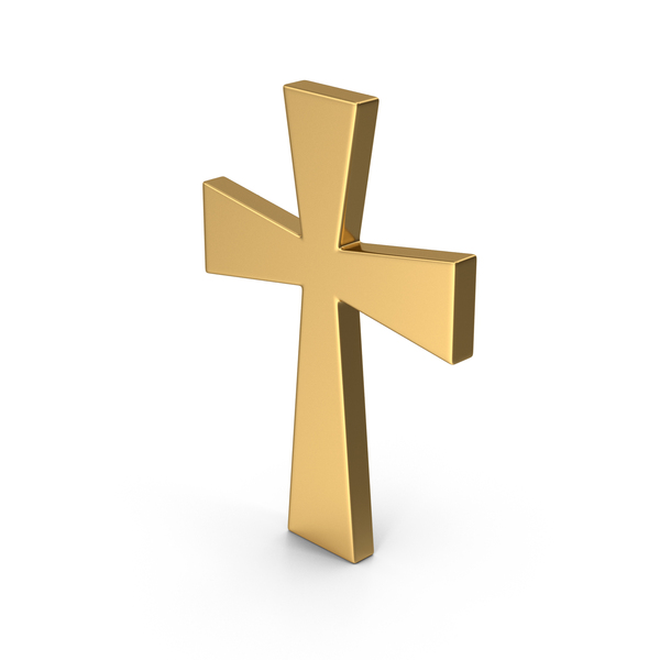 Gold Christian Cross PNG & PSD Images