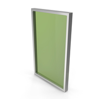 Green Pannel With Silver Frame PNG & PSD Images