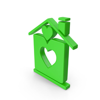 Green Home Symbol PNG & PSD Images