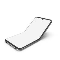 Foldable Smartphone With Blank Screen PNG & PSD Images