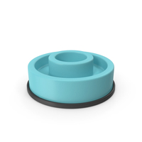 Cat Food Bowl Blue PNG & PSD Images