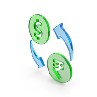 Exchange Dollar Euro Money Rupee Coin PNG & PSD Images