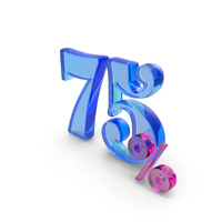 75 Percentage Symbol PNG & PSD Images