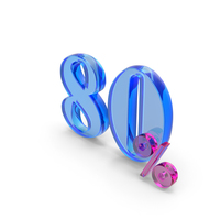 80 Percent Symbol PNG & PSD Images