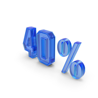 40 Percentage Symbol PNG & PSD Images