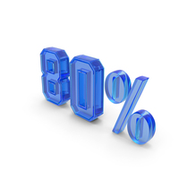 80 Percentage Symbol PNG & PSD Images