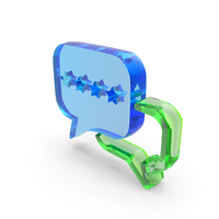 Four Star Chat Bubble Symbol PNG & PSD Images