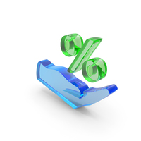 Hand Percentage Symbol PNG & PSD Images