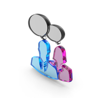 Man & Woman Speech Bubble Symbol PNG & PSD Images