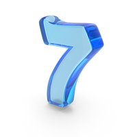 Toon Stylish Number 7 PNG & PSD Images
