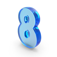 Toon Stylish Number 8 PNG & PSD Images