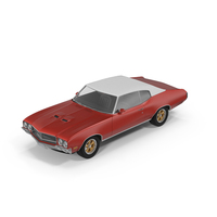 Muscle Car Classic Red PNG & PSD Images