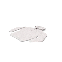 Hooded Sweatshirt Male No Pocket Blank White PNG & PSD Images