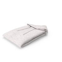 Hooded Sweatshirt Folded Male No Pocket Blank White PNG & PSD Images