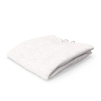 White Folded Male Hooded Sweatshirt With Pockets PNG & PSD Images