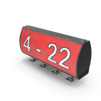 Dirty Generic 4-22 Runway Sign PNG & PSD Images