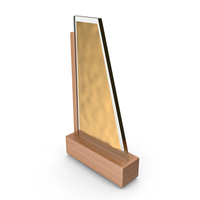 Gold Acrylic Award PNG & PSD Images