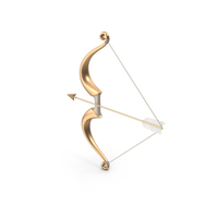 Golden Cupid's Bow PNG & PSD Images