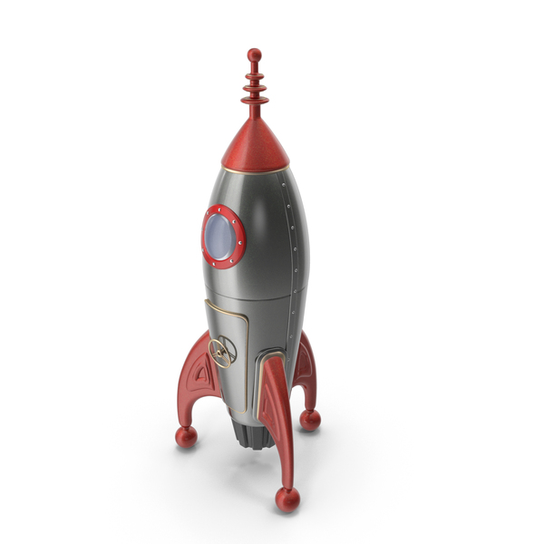 Cartoon Retro Rocketship PNG & PSD Images