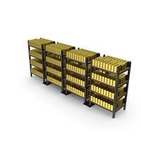 Gold Bars Rack PNG & PSD Images