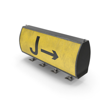 Generic Direction Destination Sign J Version Dirty PNG & PSD Images
