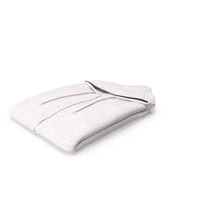 Zipper Hooded Sweatshirt Folded Male No Pocket Blank White PNG & PSD Images