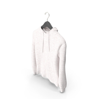 Hooded Sweatshirt Hanging Female No Pocket Blank White PNG & PSD Images