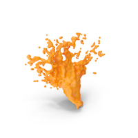 Orange Juice Splash PNG & PSD Images