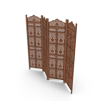 Freestanding Folding Room Screen Divider PNG & PSD Images