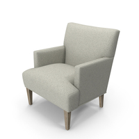 Upholstered Chair Cream PNG & PSD Images