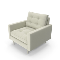 Mid Century Chair Cream PNG & PSD Images