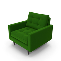 Mid Century Chair Green PNG & PSD Images