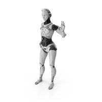 Cyborg Robot Androgyne PNG & PSD Images