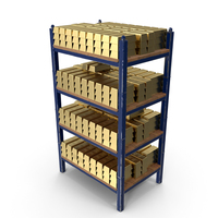 Gold Bars Rack PNG & PSD Images